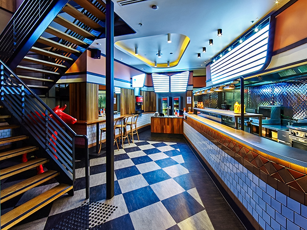 Huxtaburger restaurant interior
